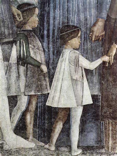 Andrea Mantegna Freskenzyklus in der Camera degli Sposi im Palazzo Ducale in Mantua, Szene: Zusammentreffen von Herzog Ludovico Gonzaga mit Kardinal Francesco Gonzaga Spain oil painting art